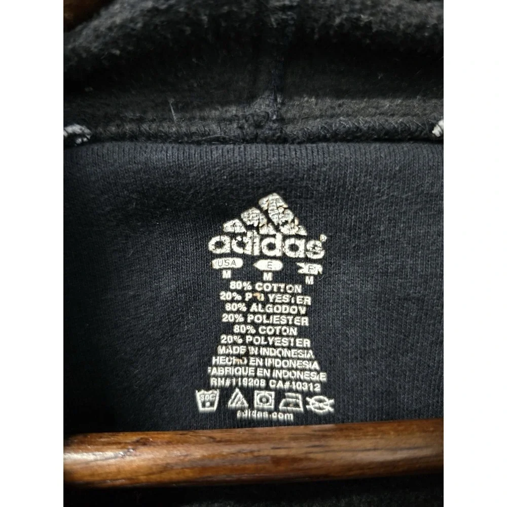 Adidas Los Angeles Lakers Hoodie Mens M Black Yellow Embroidered NBA Pullover